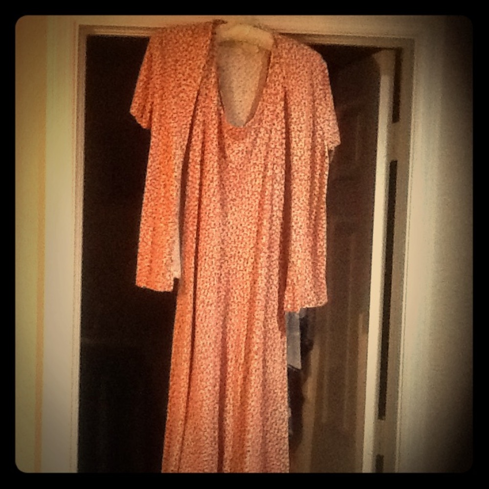 DVF Daisy print sleeveless dress/jacket